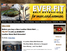 Tablet Screenshot of leatherbeltextender.com